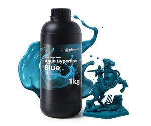 Phrozen Aqua-Hyperfine 3D Printer Resin | High Resolution Photopolymer Resin for 9K/12/14K LCD Printers | Standard 405nm UV-Curing Resin | High Detailed, Low Shrinkage | Blue (1kg)