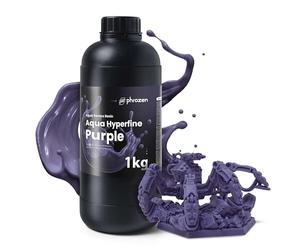 Phrozen Aqua-Hyperfine 3D Printer Resin | High Resolution Photopolymer Resin for 9K/12/14K LCD Printers | Standard 405nm UV-Curing Resin | High Detailed, Low Shrinkage | Purple (1kg)