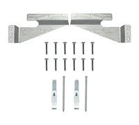 PHS Wall Buddies Large Picture Hangers - 5 Pack Heavy Duty Self-Leveling Sawtooth Brackets for Wood Frames up to 60 lbs - Picture Hanging Hardware, Frame Hanging Kit with Hooks, Nails & Screws