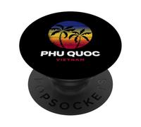 Phu Quoc Vietnam Beach Retro 80s Style PopSockets Adhesive PopGrip