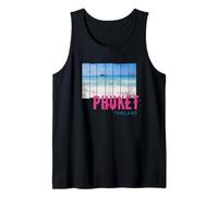 Phuket Thailand Vintage Beach Panorama Souvenir Tank Top