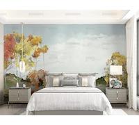 PHVRLG Photo Wallpaper Modern Watercolor Wall Mural Non-Woven Murals Wall Art Modern Bedroom Living Room Decoration 200Cm(W)*140Cm(H)