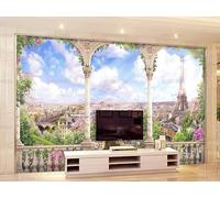 PHVRLG Photo Wallpaper Roman Column Landscape Wall Mural Non-Woven Murals Wall Art Modern Bedroom Living Room Decoration 450Cm(W)*315Cm(H)