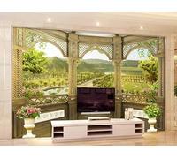 PHVRLG Photo Wallpaper Roman Column Landscape Wall Mural Non-Woven Murals Wall Art Modern Bedroom Living Room Decoration 150Cm(W)*105Cm(H)