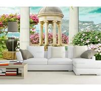 PHVRLG Photo Wallpaper Roman Columns with Exotic Charm Wall Mural Non-Woven Murals Wall Art Modern Bedroom Living Room Decoration 300Cm(W)*210Cm(H)