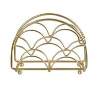 PHW by prime furnishing Vertex Deco Matte Gold Napkin Holder