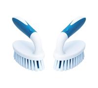 PHYEX Scrub Brush, 2 Pack Household Cleaning Brushes with Stiff Bristles, Scrubbing Brush for Carpet, Shower, Bathtub, Kitchen, Pool Tile, Bathroom Scrubber