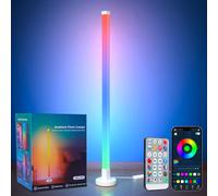 Phylosal Corner Floor Lamp, Smart RGB Corner Lamp with App and Remote Control, Music Sync Standing Lamp with 16 Million DIY Colors, Modern LED Ambient Light for Bedroom, Living Room, Gaming Rooms