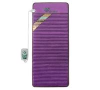 PHYMAT Far Infrared Heating Pad - 67 x 27 Inches Large 5 Colour Crystal Amethyst Heating Pad for Full Body - Amethyst Heating Mat with Smart Controller, Auto Shut Off