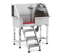 physa Dog Bath - stainless steel - up to 60 kg - with steps PHY-PWS-03