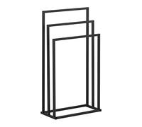 physa PHYSA TR-3 Towel Stand 3 Bars Width: 45 cm Free-Standing Towel Rack Towel Holder Stand (Dark Grey, Powder-Coated Steel, Max. Load 6 kg)