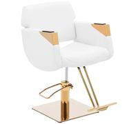 physa Salon Chair with Footrest - 470 - 630 mm - 200 kg - white / gold PHYSA PENRYN WHITE & GOLD