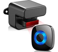 PHYSEN Long Range Wireless Driveway Alarm & Motion Sensor - PIR Outdoor Home Security System, Visitor Alert with Chime for Shed, Garage, Garden, Business - Includes 1 Receiver, 1 Sensor