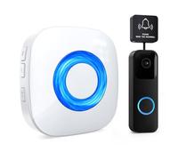 PHYSEN Wireless Doorbell Extender, WET03B Wireless Doorbell Extension Kit, Compatible with All Blink Doorbells(1st/2nd Gen),58 Melodies & 5 Volume Levels, Range Up to 200 m, 1 Converter and 1 Receiver