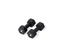 Physical 2 x 4kg Neo Hex Dumbbells - Black - Weights for Body Toning, Cardio and Strength Training