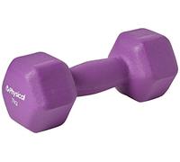 Physical 2 x 7kg Neo Hex Dumbbells - Black - Weights for Body Toning, Cardio and Strength Training