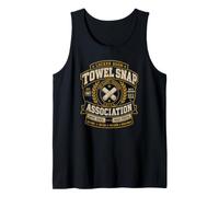 Physical Education Gym Locker Room Snap Towel Logo Humor Tank Top