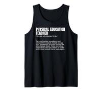 Physical Education Teacher Definition PE Coach Tank Top