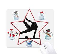 Physical Education The Side Horse Christmas Snowman Family Star Mouse Pad