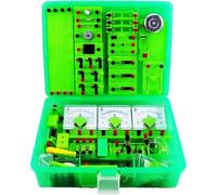 Physical Electromagnetism Experiment Kit, Bulb Circuit Set, Series & Solar Driven Motor Model for Current Measurement