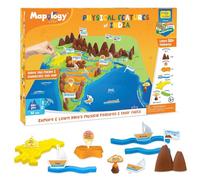 Physical Features of India Learn 50+ Geographical Features Like Mountains, Rivers, Plateaus Educational Toy and Learning Aid for Age 5 Years+,Multicolor