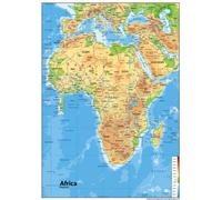 Physical Map of Africa - Size A0-84.1 x 118.9cm - Vinyl