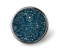 Physical Mathematics Science Formula Cute Enamel Brooch Badges Pin Lapel Hat Jacket Bag Decor 1 in