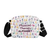 Physical Therapist Gift PT Thank You Gift Physical Therapy Alphabet Crossbody Bag for PTA Pediatric Physical Therapist (Physical Therapy Bag)