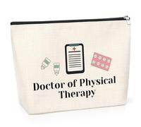 Physical Therapist Gifts for Women Cosmetic Bag Doctor of Physical Therapy Graduation Gifts Physical Therapist Appreciation Presents Physical Therapy Student Gift Makeup Travel Pouch