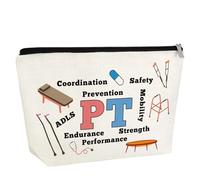 Physical Therapist Gifts for Women Makeup Bag Gift for Physical Therapy Month Appreciation Gifts for Physicals Therapists Assistant Her Girl Coworker Friend Cosmetic Bag Retirement Gift Travel Pouch