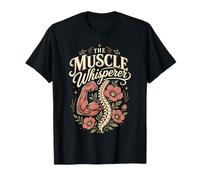 Physical Therapist PT Rose Flower The Muscle Whisperer T-Shirt