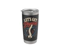 Physical Therapist PT Watercolor Let's Get Physical Stainless Steel Insulated Tumbler