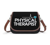 Physical Therapist Women's Crossbody Bag Shoulder Messenger Handbag PU Leather Purse