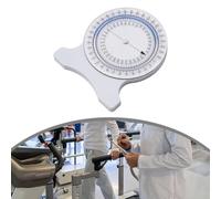 Physical Therapy Bubble Inclinometer for Measuring Range of Motion (ROM), Spinal Curvature & Joint Mobility - ABS Construction, 10 x 8.2 cm, Degree Dial(Blue)