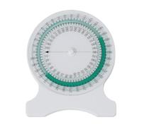 Physical Therapy Bubble Inclinometer for Range of Motion Measurement, Spinal Torsion Goniometer with 10 x 8.2 cm ABS Construction, for Neck, Shoulder, Hip and Joint Mobility Assessment