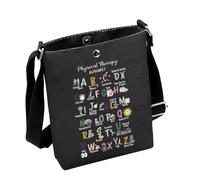 Physical Therapy Crossbody Bag PT Gift Physical Therapist Gift PT Thank You Gift New PT Gift PT Graduation Gift (PTBlack)