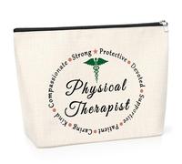 Physical Therapy Gift for Women Cosmetic Bag Physical Therapist Appreciation Thank You Presents Toiletry Bag Birthday Christmas Graduation Gifts for Friend Colleague Travel Makeup Bag