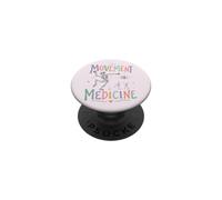 Physical Therapy Movement Is Medicine Skeleton PopSockets Adhesive PopGrip