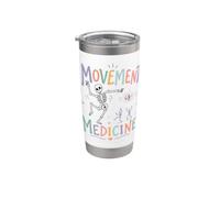 Physical Therapy Movement is Medicine Skeleton Stainless Steel Insulated Tumbler