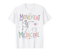 Physical Therapy Movement is Medicine Skeleton Value Graphic T-Shirt