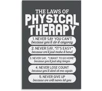 Physical Therapy Principles Poster PT Quotes Canvas Wall Art Decor | Inspiring physical therapist sayings for clinic home gym(Magnetic,12x18inch(30x45cm))