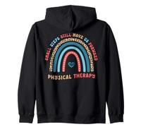 Physical Therapy PT Therapist Small Steps Move Us Forward Zip Hoodie