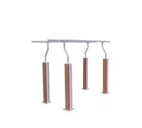 Physical Therapy Rehabilitation Parallel Bars,Heavy Duty Steel Parallel Bars,Outdoor Fitness Equipment, Parallel Bars Dip Equipment for Calisthenics, Strength Training(B)