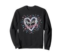 Physical Therapy Script Heart PT Therapist Design Sweatshirt