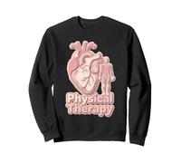 Physical Therapy Script Heart PT Therapist Design Sweatshirt