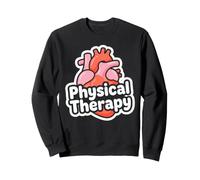 Physical Therapy Script Heart PT Therapist Design Sweatshirt