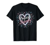 Physical Therapy Script Heart PT Therapist Design T-Shirt