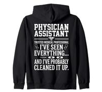 Physician Assistant I've Seen Everything Medical Typography Zip Hoodie