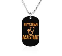 Physician Assistant Men's Pendant Necklace Chain Customizable Jewelry Dog Tag Necklaces