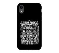 Physician Assistant No God Complex Retro Medical Typography Case for iPhone XR